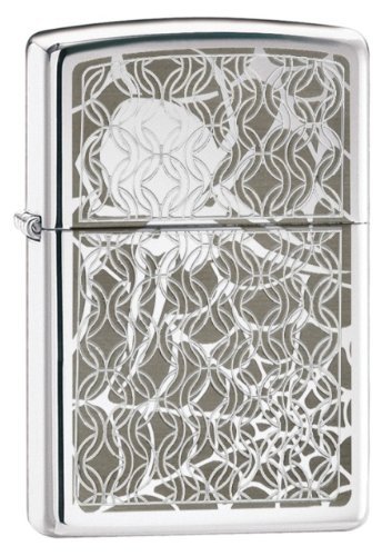 ZIPPO LIGHTER/SPIDER KNOTWORK HIGH POLISH CHROME