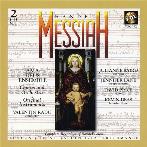 George Frideric Handel Messiah Comp Radu Ama Deus Ens 