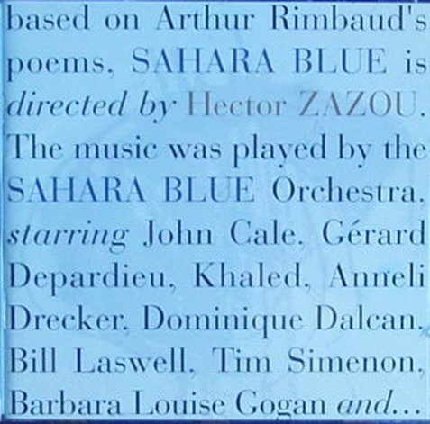 Hector Zazou/Sahara Blue