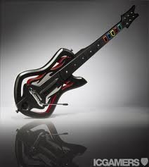 Wii Accessory/Guitar Hero Warriors Of Rock (Red/Silver)