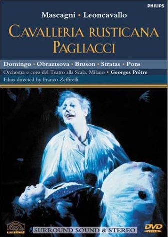 Mascagni Leoncavallo Cavalleria Rusticana Pagliacci Domingo Obraztsova Bruson & Pretre Teatro Alla Scala Orch 