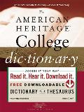 American Heritage College Dictionary Hardcover Edi 