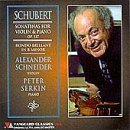 F. Schubert/Sonatinas Vn (3)@Schneider (Vn)/Serkin (Pno)