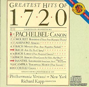 Richard Kapp/Greatest Hits Of 1720@Kapp/Philharmonia Virtuosi