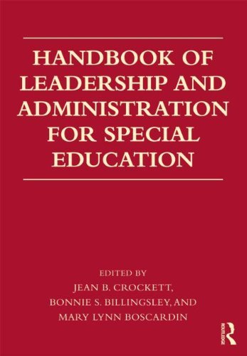 Jean B. Crockett Handbook Of Leadership And Administration For Spec 