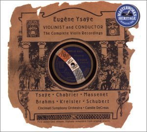 Eugene Ysaye Violinist & Conductor Ysaye (vn) Decreus Cincinnati So 