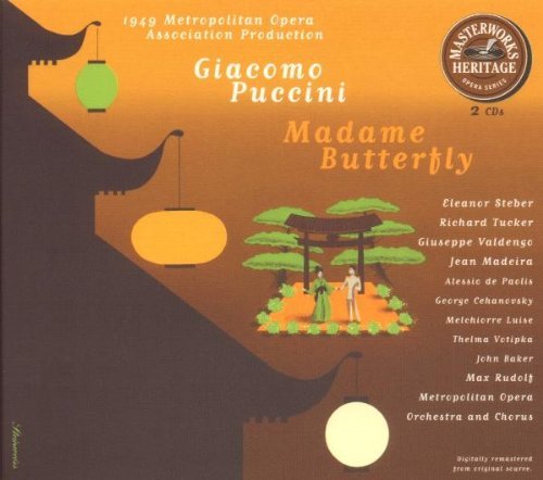 G. Puccini Madame Butterfly Comp Opera Steber Tucker Valdengo Baker & Rudolf Met Opera Orch 