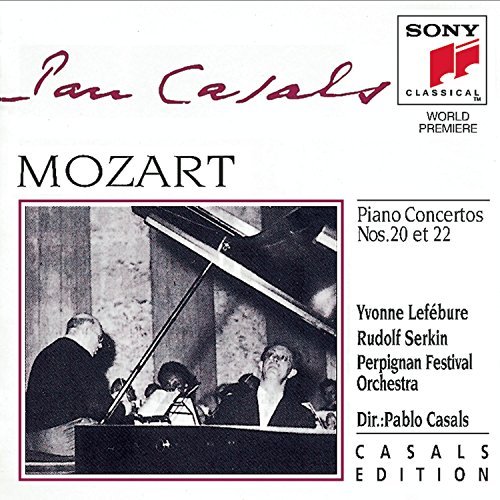 W.A. Mozart/Piano Concerto Nos 20 & 22@Lefebure (Pno)/Serkin (Pno)@Casals/Perpignan Fest Orch