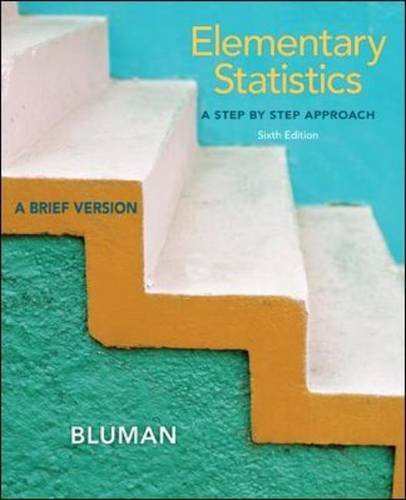 Allan G. Bluman Elementary Statistics 0006 Edition; 