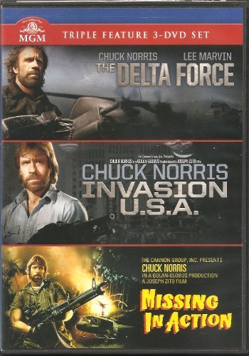 Chuck Triple Feature Norris/Delta Force/Invasion U.S.A./Missing In Action