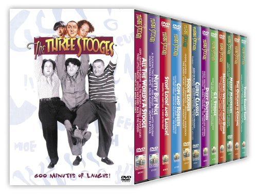 Moe Howard Larry Fine Joe DeRita Shemp Howard Curl/Three Stooges Dvd 12-Pack