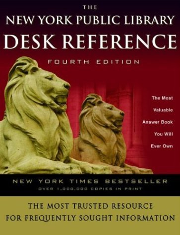 Hyperion Books New York Public Library Desk Reference The 0004 Edition; 
