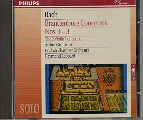 J.S. Bach/Brandenburg Ct 1-3/Ct Vln 1/2@Grumiaux*arthur (Vln)@Leppard/English Chbr Orch