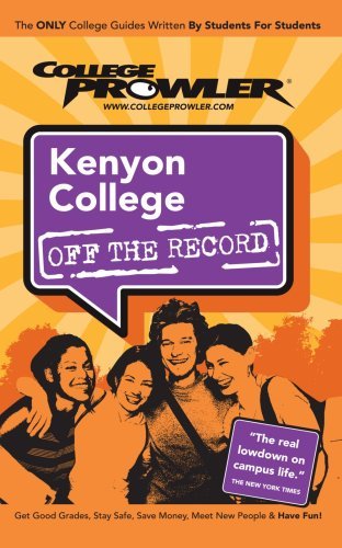 Jay Helmer Kenyon College (college Prowler Guide) 2007 