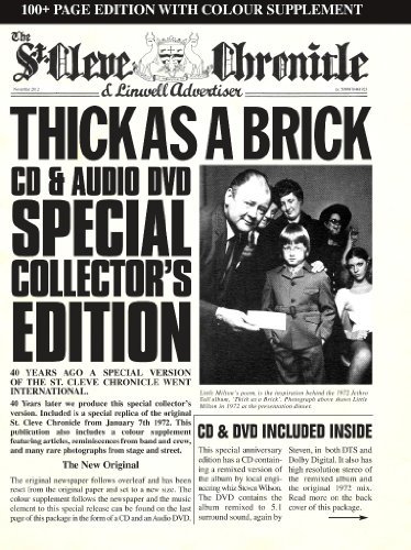 Jethro Tull/Thick As A Brick: 40th Anniver@Cd/Dvd/Casebound