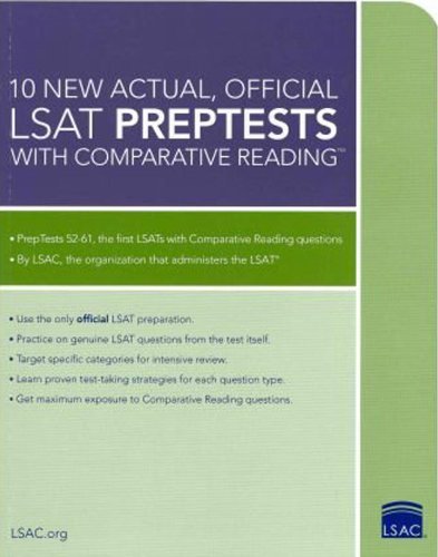 Law School Admission Council 10 New Actual Official Lsat Preptests (preptests 52 61) 