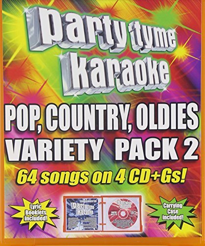Party Tyme Karaoke Variety Pack 2 4 CD Incl. Cdg 