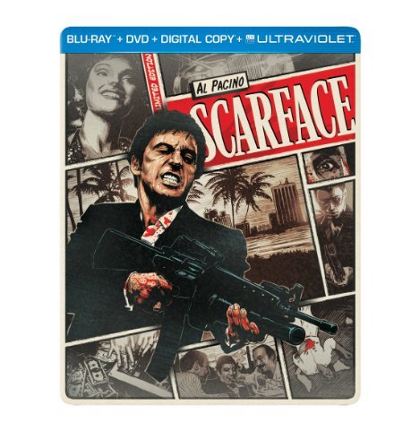 Scarface (1983)/Pacino/Bauer/Loggia@BLU-RAY STEELBOOK@R