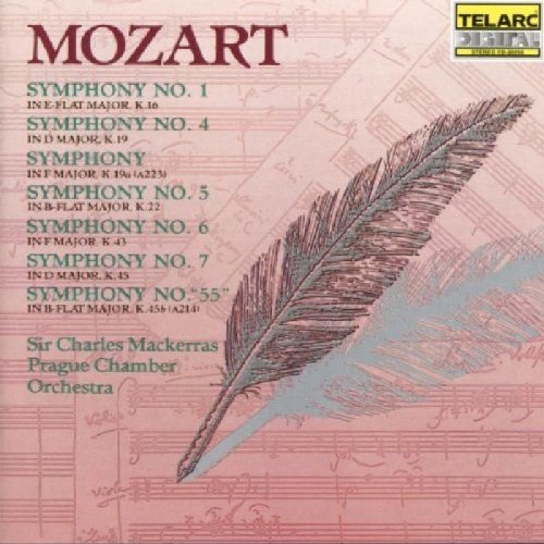 Wolfgang Amadeus Mozart/Sym 1/4/5/6/7/55@Mackerras/Prague Co