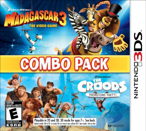 Nintendo 3DS/Madagascar 3 & The Croods: Prehistoric Party Combo Pack@D3 Publisher Of America@E