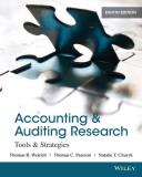 Thomas R. Weirich Accounting & Auditing Research Tools & Strategies 0008 Edition; 