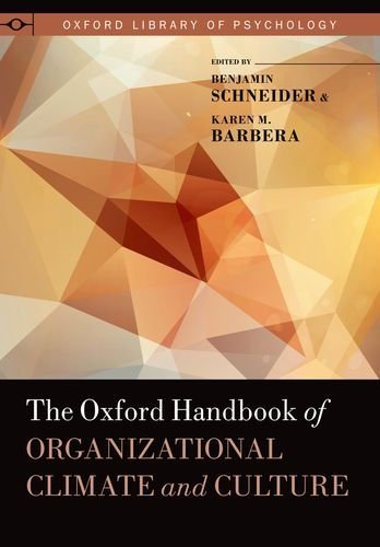 Benjamin Schneider Oxford Handbook Of Organizational Climate And Cult 