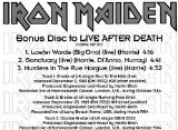 Iron Maiden/Live After Death
