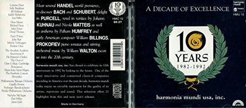 Decade Of Excellence/10 Years-Harmonia Mundi Usa