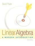 David Poole Linear Algebra A Modern Introduction 0004 Edition;revised 