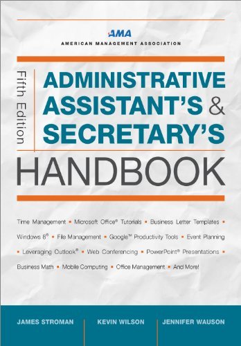 James Stroman Administrative Assistant's And Secretary's Handboo 0005 Edition; 