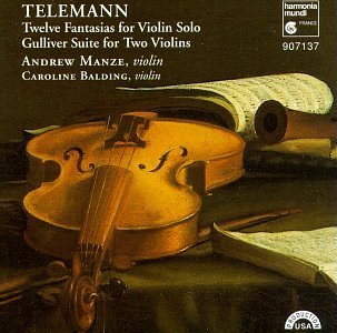 G.P. Telemann 12 Fantasias For Violin. Gulli Manze (vn) Balding (vn) 