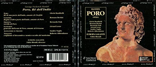 G.F. Handel/Poro-Comp Opera@Banditelli/Lesne/Bertini/Fink@Biondi/Europa Galante