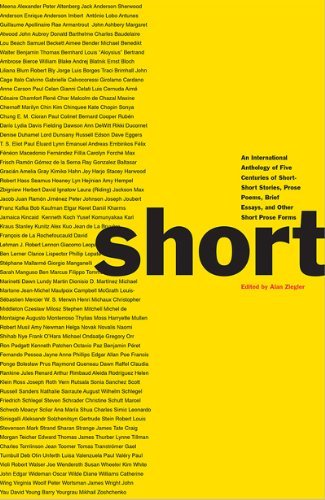 Alan Ziegler Short An International Anthology Of Five Centuries Of S 