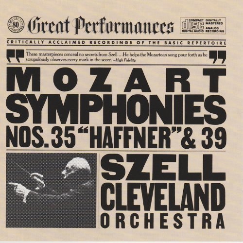 Mozart George Szell Cleveland Orchestra/Mozart: Symphonies Nos. 35 & 39 (Cbs Records Great