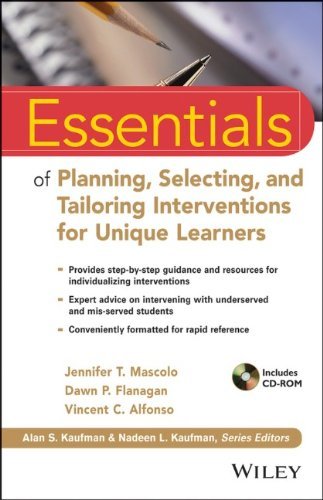 Jennifer T. Mascolo Essentials Of Planning Selecting And Tailoring I 