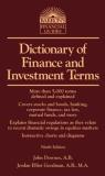 John Downes Dictionary Of Finance And Investment Terms 0009 Edition; 