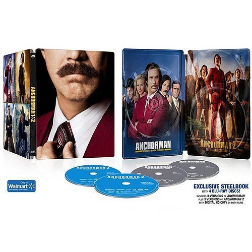 ANCHORMAN 1 & 2/Anchorman 1 And 2 Steelbook Blu Ray And Digital Hd