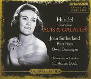 George Frideric Handel Acis & Galatea Sutherland (sop) Pears (ten) 