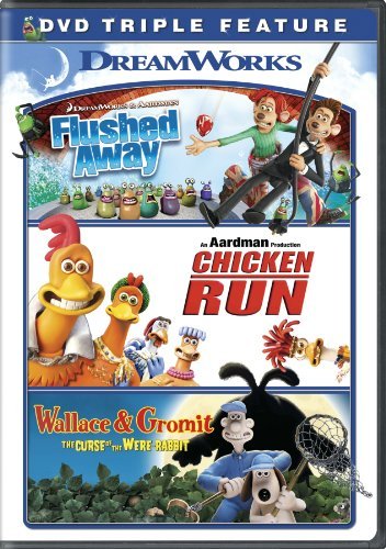 Flushed Away/Chicken Run/Wallace & Gromit/Triple Feature@Dvd@Pg