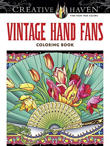 Marty Noble/Creative Haven Vintage Hand Fans Coloring Book