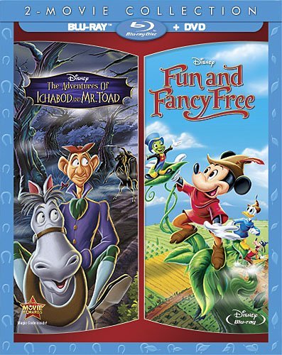 Adventures Of Ichabod & Mr Toad Fun & Fancy Free Disney Blu Ray G 