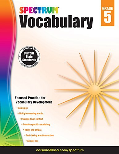 Spectrum/Spectrum Vocabulary, Grade 5