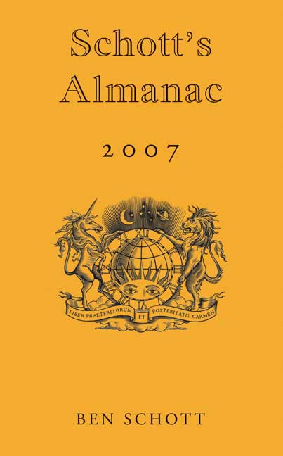 Ben Schott/Schott's Almanac 2007