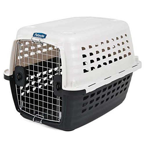 Petmate Dog & Cat Carrier Compass - Made in USA, Pearl White/Black