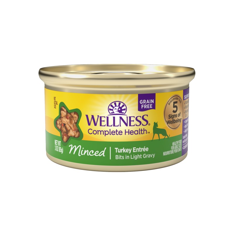 Wellness Complete Health Minced Turkey Entrée Wet Cat Food