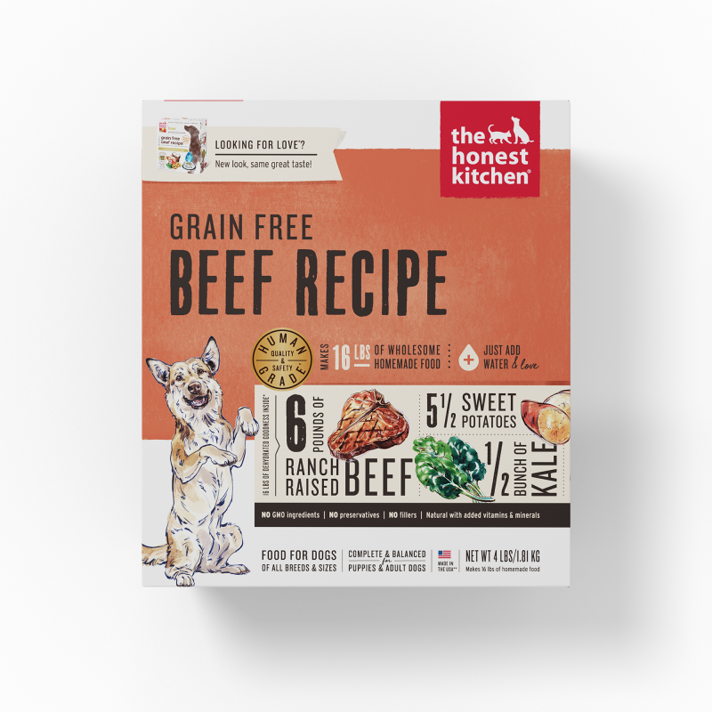 Honest Kitchen Grain-Free Dehydrated Dog Food-Beef Recipe