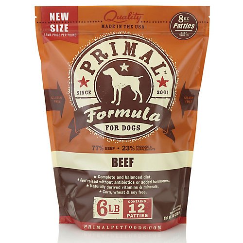 Primal Frozen Raw Food for Dogs - Beef