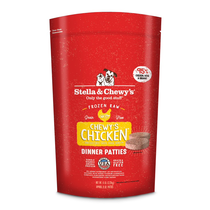 Stella & Chewy's Chewy's Chicken Frozen Raw Dinner Patties for Dogs