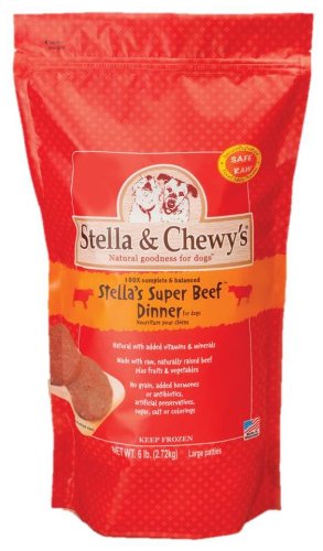 Stella & Chewy's Stella's Super Beef Frozen Raw Dinner Patties for Dogs