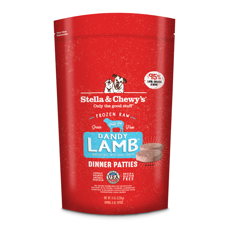 Stella & Chewy's Frozen Raw Patties for Dogs, Lamb